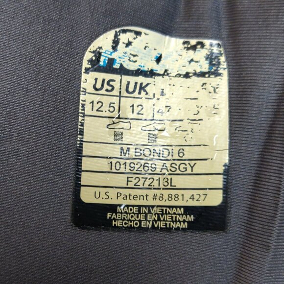 Hoka Men's Bondi 6 Running Shoe Red/Grey SIZE US 12.5 - Picture 3 of 9